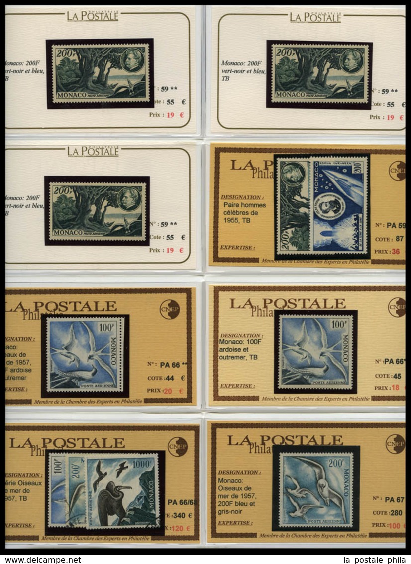 ** 1885-1955, POSTE, PA, Taxe: très beau stock de timbres Semi-Modernes en majorité neuf ** presenté sur fiches individu