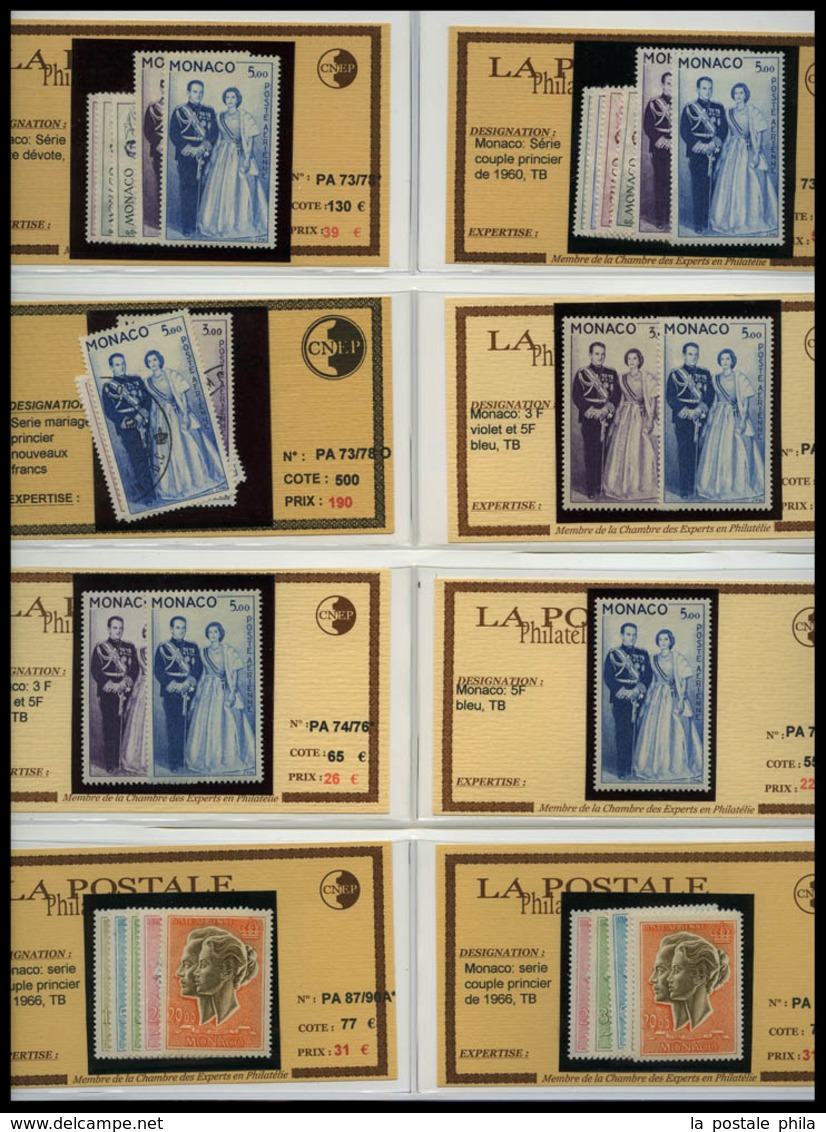 ** 1885-1955, POSTE, PA, Taxe: très beau stock de timbres Semi-Modernes en majorité neuf ** presenté sur fiches individu