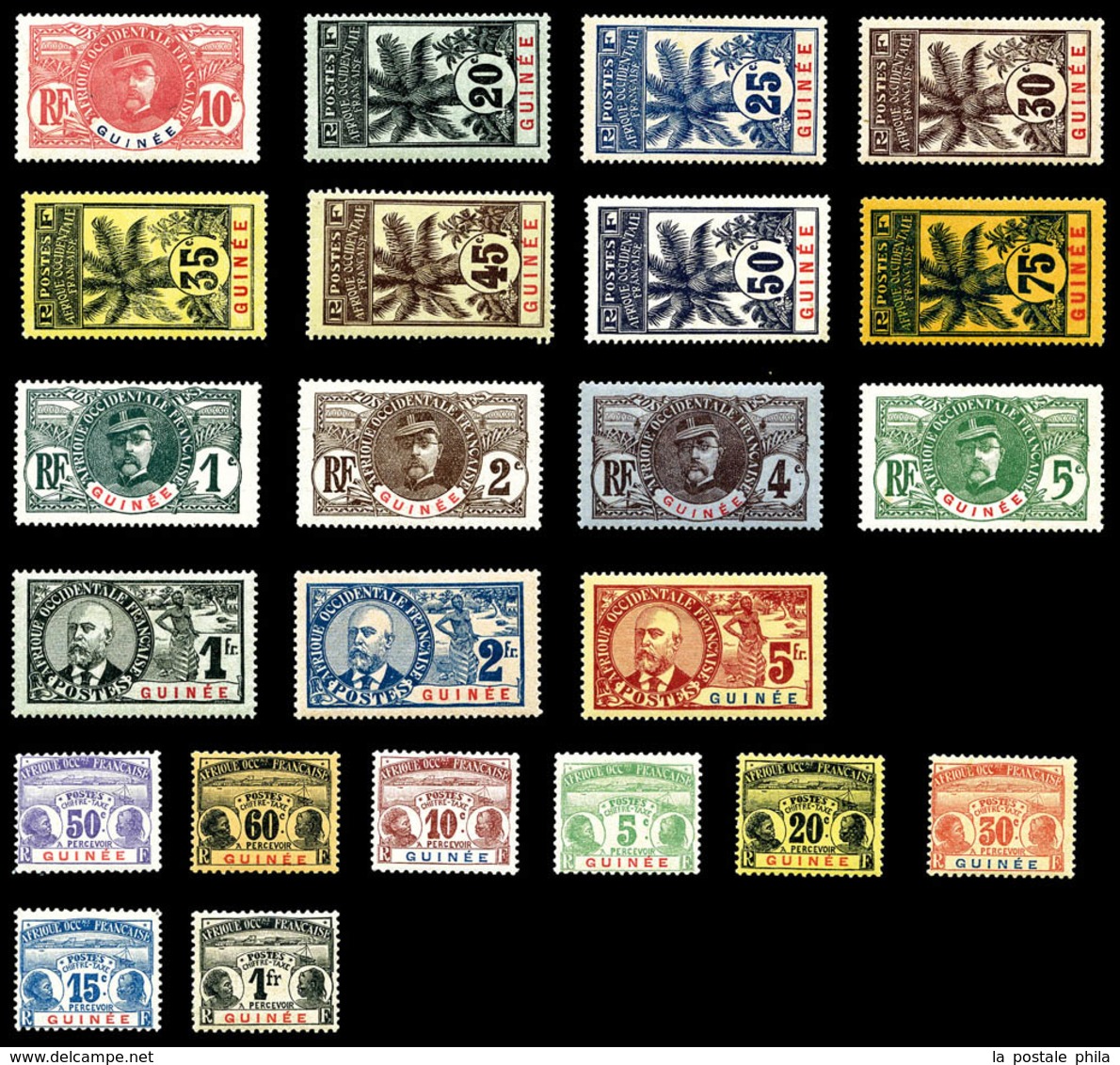 * N°33/47, Série Palmiers Complète + Taxe 8 à 15. TTB  Qualité: *  Cote: 378 Euros - Unused Stamps