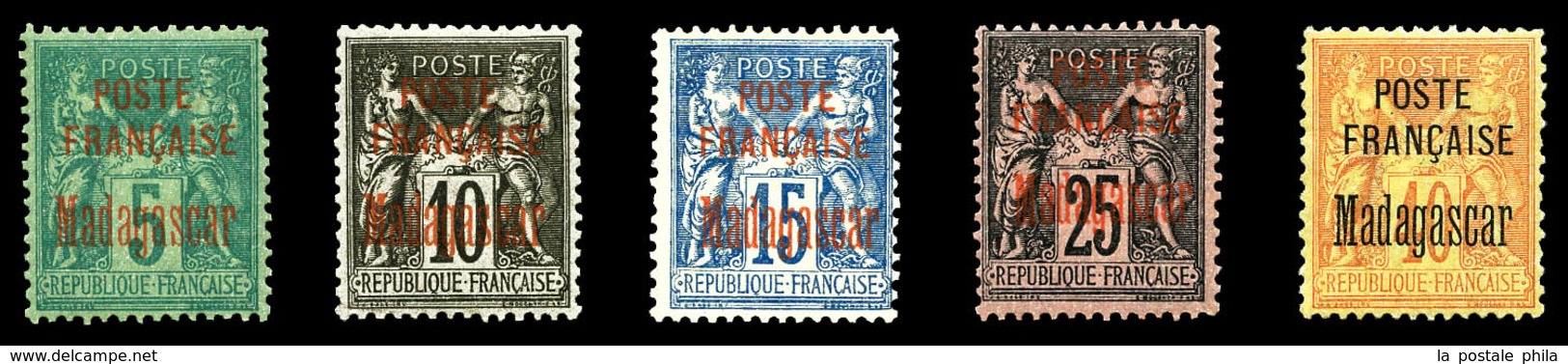 * N°14/18, Les 5 Valeurs TB  Qualité: *  Cote: 432 Euros - Used Stamps
