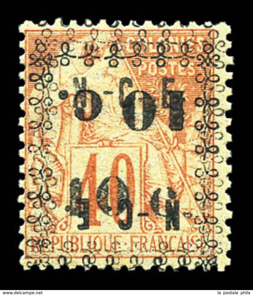 ** N°13c, 10c Sur 40c : Double Surcharge Dont Une Renversée. TTB  Qualité: ** - Unused Stamps