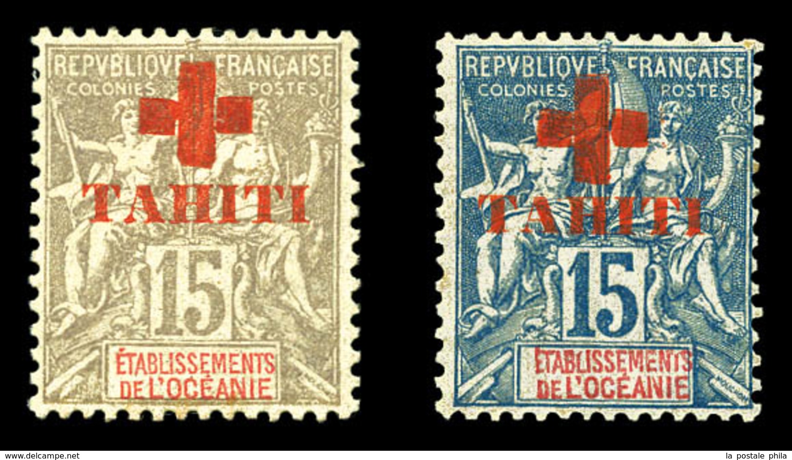 * N°34/35, Paire Croix Rouge De 1915. TB (signé Brun)  Qualité: *  Cote: 438 Euros - Oblitérés