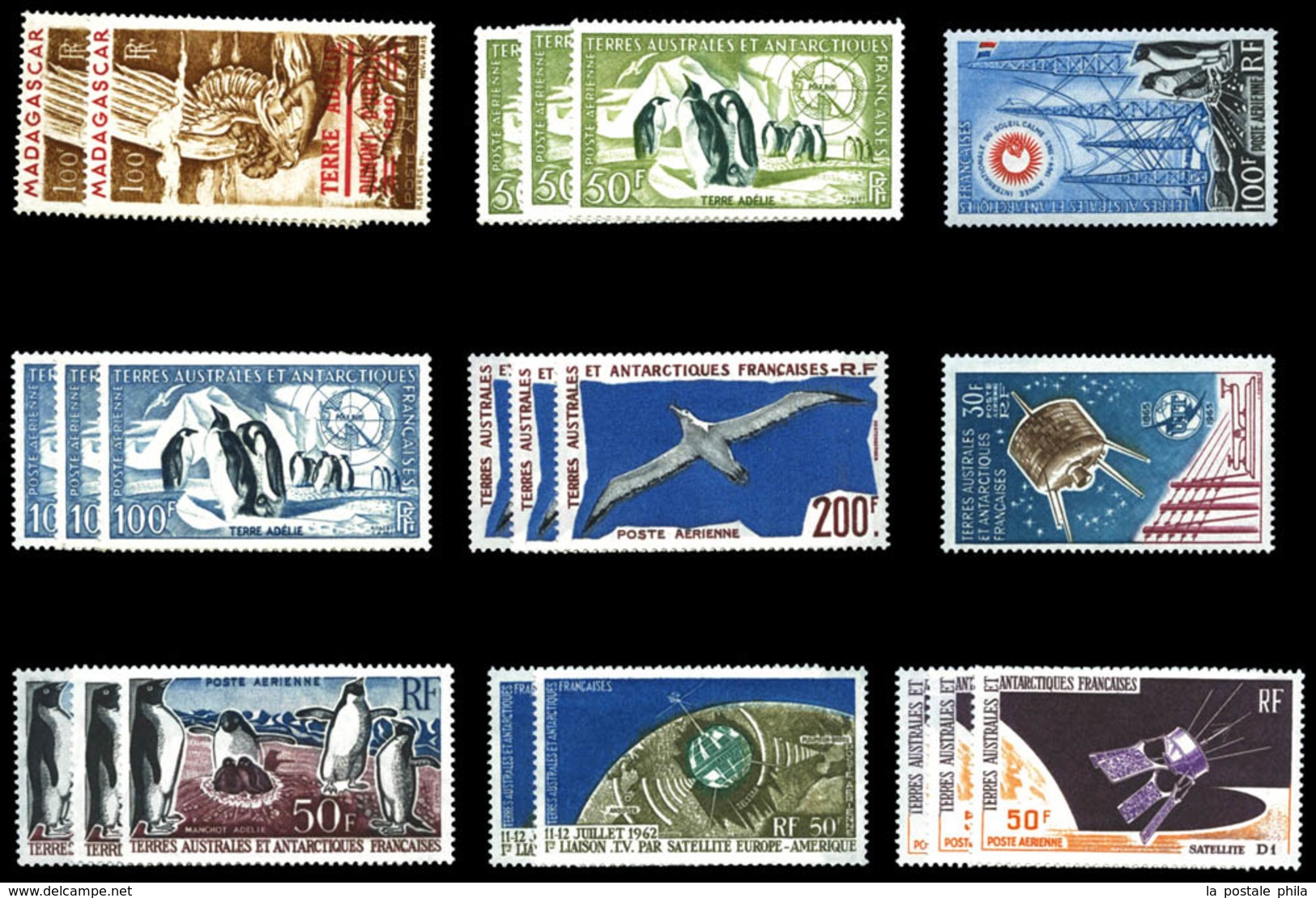 ** T.A.A.F: 1955/1977, Poste, PA: Ensemble Equilibré Neufs** Dont N°24, 25 Et PA 7, 9, 14. (+quelques Timbres De St Pier - Collections