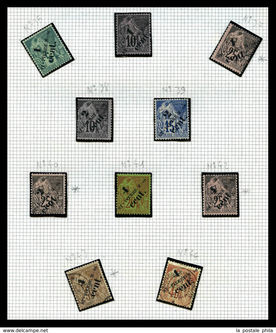 N Nlle CALEDONIE, OCEANIE, St PIERRE, TAHITI et WALLIS: Poste, PA, Taxe, Bloc: timbres neufs */**, de bonnes valeurs, tr