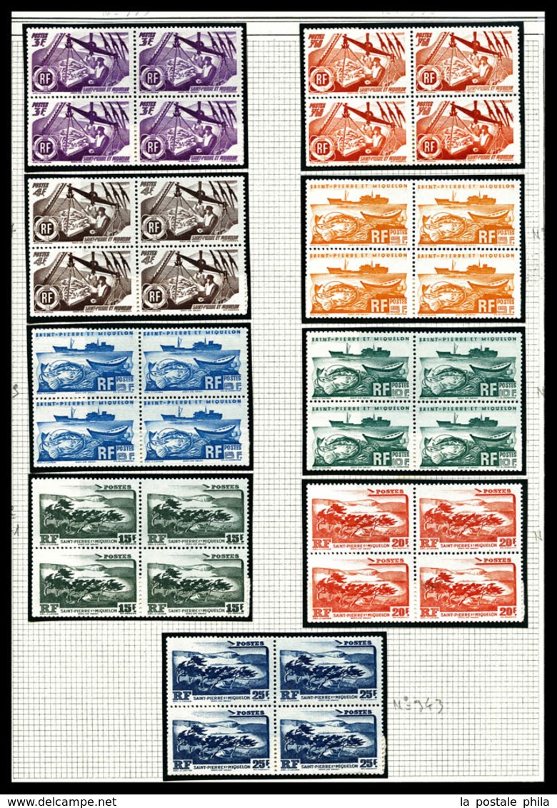 N Nlle CALEDONIE, OCEANIE, St PIERRE, TAHITI et WALLIS: Poste, PA, Taxe, Bloc: timbres neufs */**, de bonnes valeurs, tr