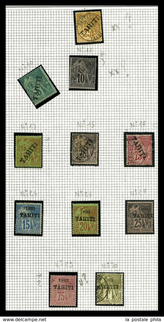 N Nlle CALEDONIE, OCEANIE, St PIERRE, TAHITI et WALLIS: Poste, PA, Taxe, Bloc: timbres neufs */**, de bonnes valeurs, tr