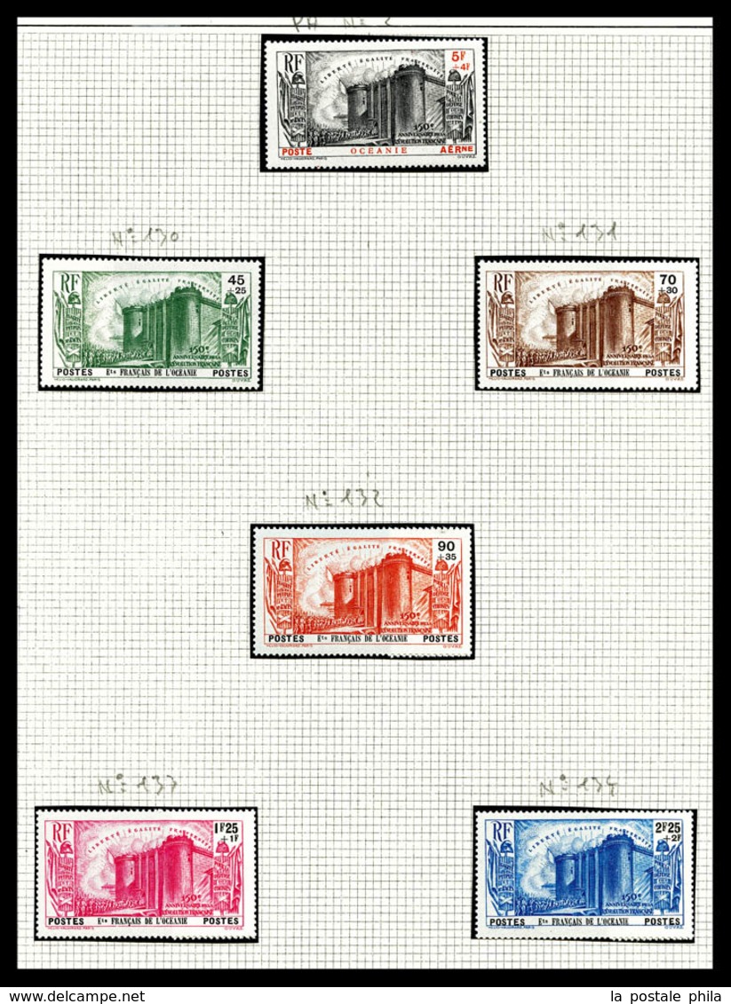 N Nlle CALEDONIE, OCEANIE, St PIERRE, TAHITI et WALLIS: Poste, PA, Taxe, Bloc: timbres neufs */**, de bonnes valeurs, tr