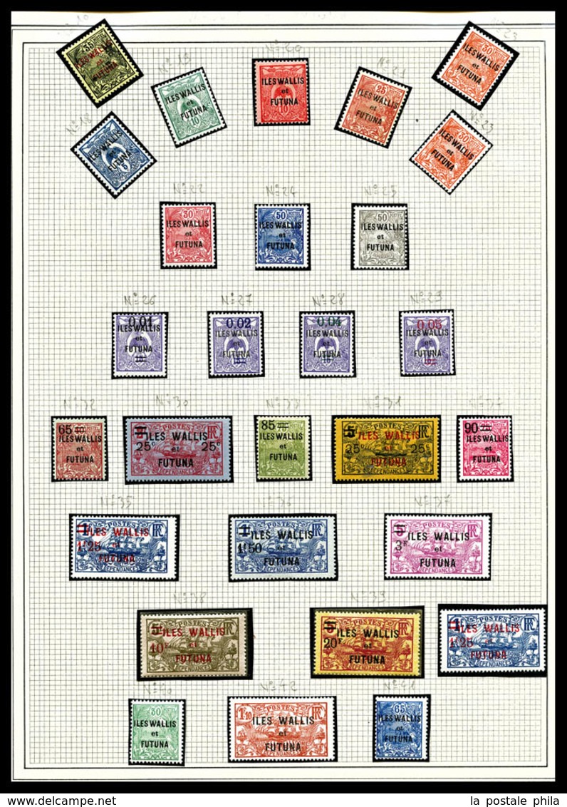 N Nlle CALEDONIE, OCEANIE, St PIERRE, TAHITI et WALLIS: Poste, PA, Taxe, Bloc: timbres neufs */**, de bonnes valeurs, tr