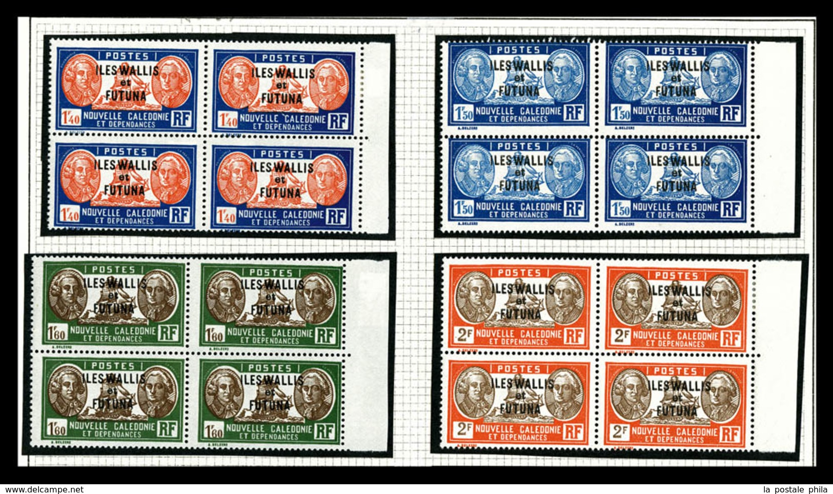 N Nlle CALEDONIE, OCEANIE, St PIERRE, TAHITI et WALLIS: Poste, PA, Taxe, Bloc: timbres neufs */**, de bonnes valeurs, tr