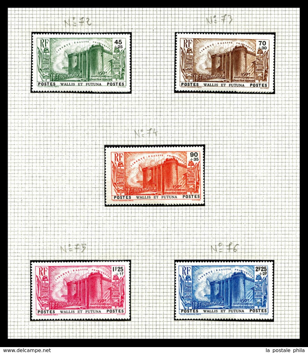 N Nlle CALEDONIE, OCEANIE, St PIERRE, TAHITI et WALLIS: Poste, PA, Taxe, Bloc: timbres neufs */**, de bonnes valeurs, tr