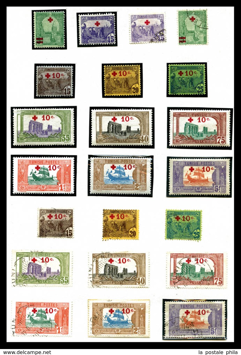 & TUNISIE: 1888/1955, Poste, Préo, PA, Txe, Colis, Millésimes: Collection De Timbres Neufs Et Obl, De Bonnes Valeurs Don - Collections