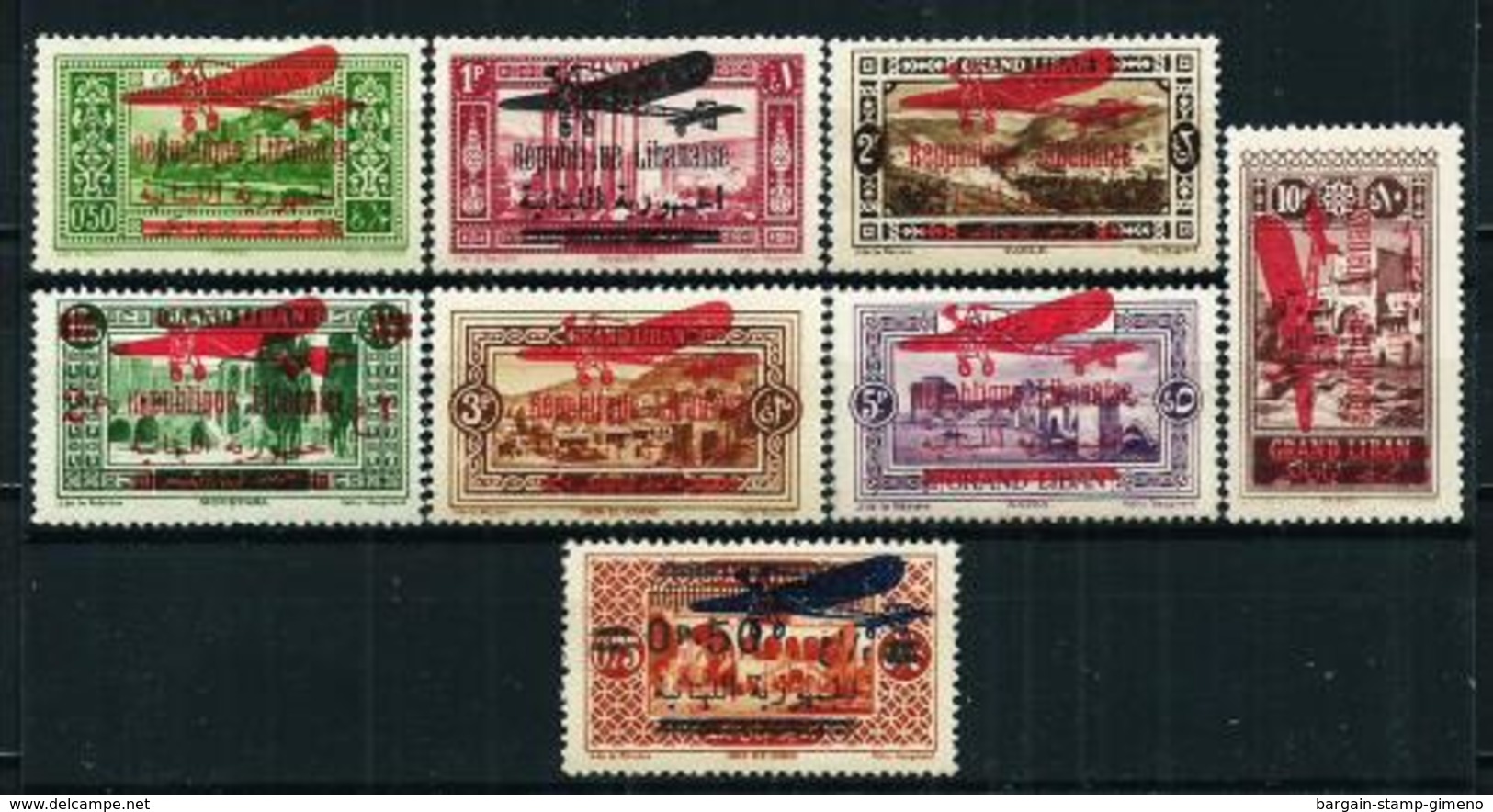 Gran Líbano (Francés) Nº A-29/35-38 Nuevo* - Airmail