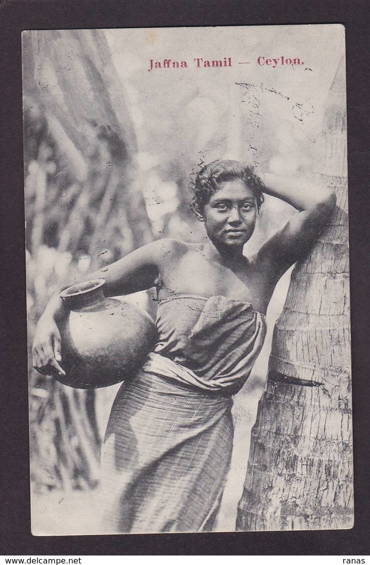 CPA Ceylan Ceylon Sri Lanka Non Circulé Types Femme Girl Women - Sri Lanka (Ceylon)