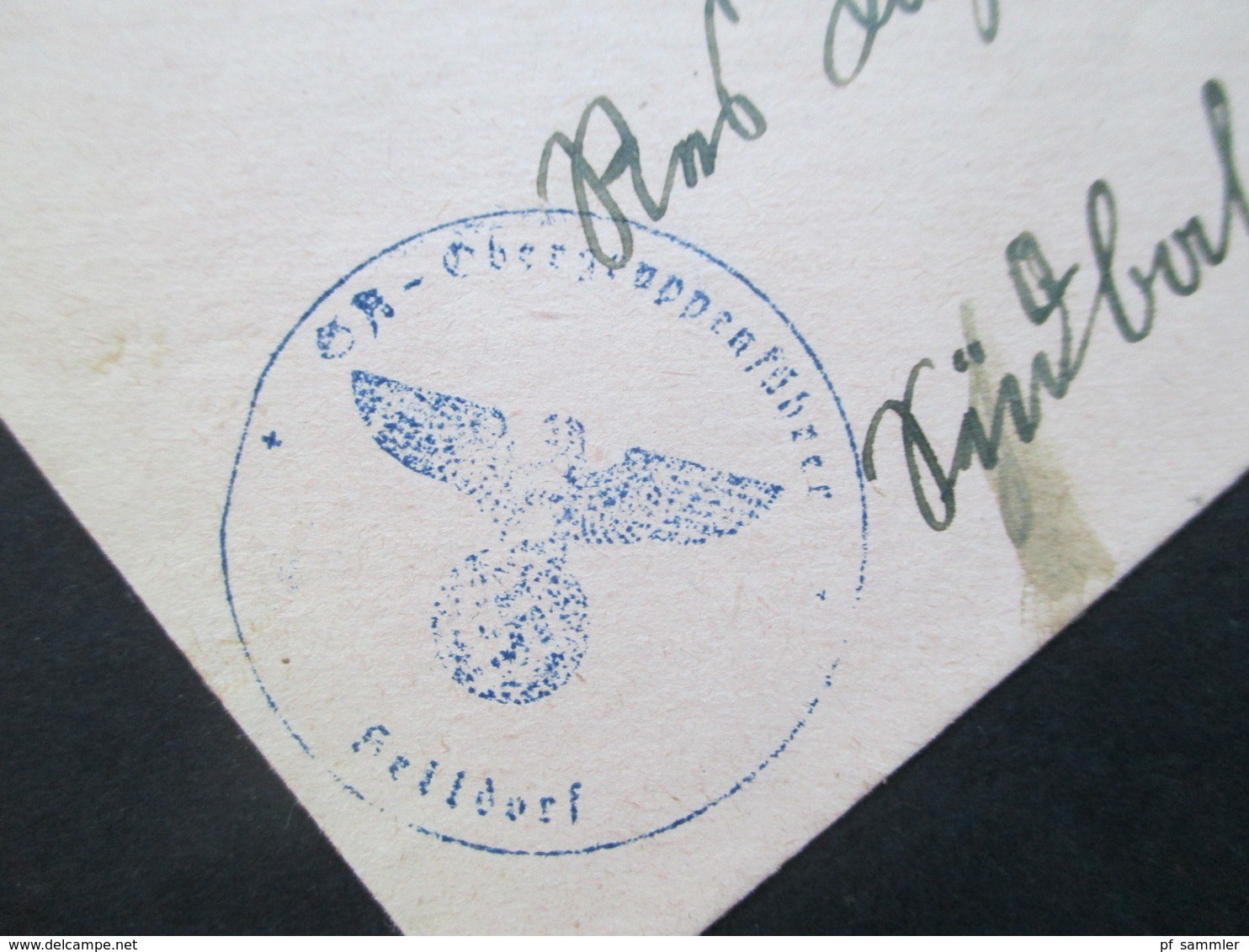 3. Reich Besetzung Rhodos Inselpost Nr. 9 EF Mit Stempel Des SA Obergruppenführer Geprüft Georg Bühler RRR - Briefe U. Dokumente