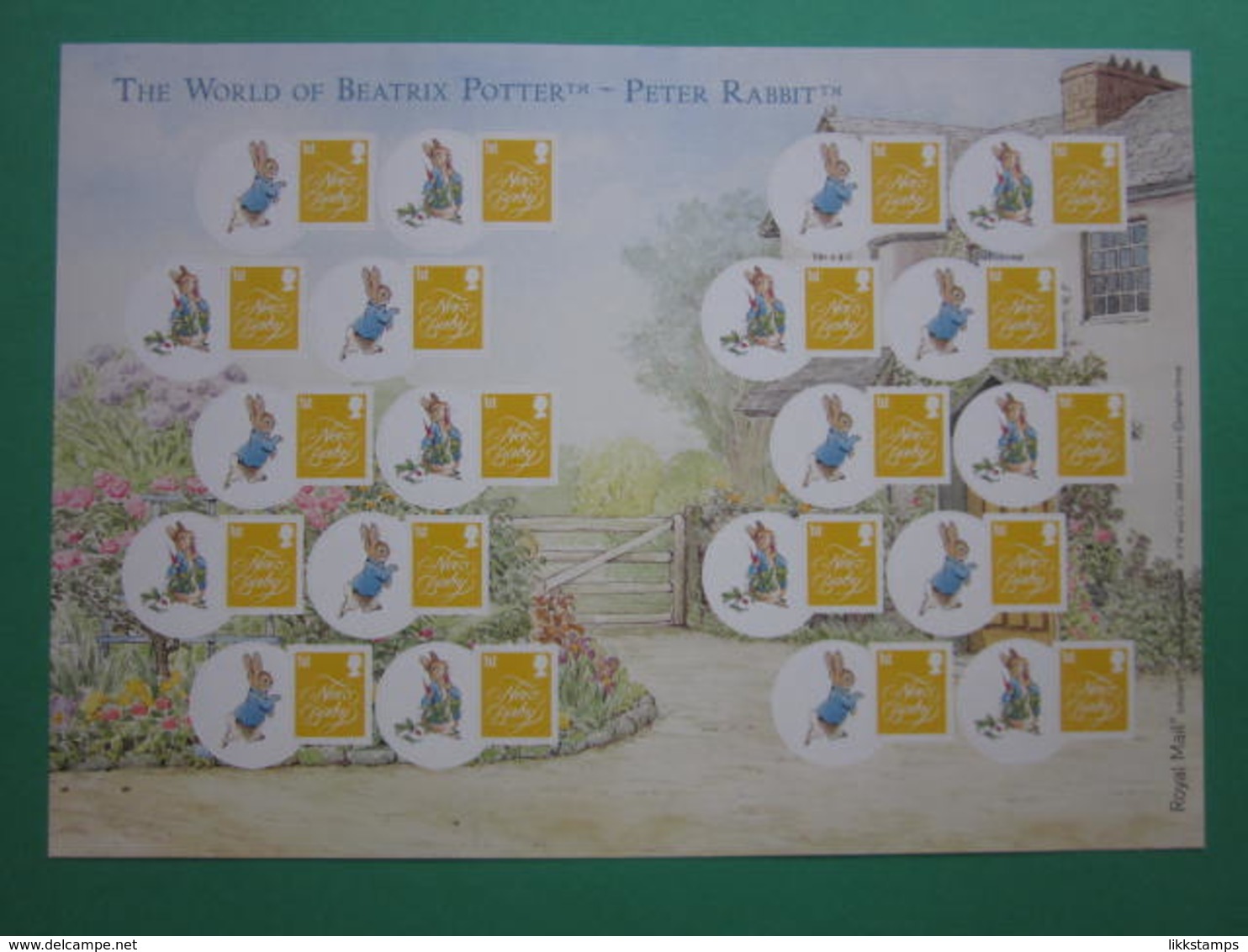 2008 ROYAL MAIL NEW BABY STAMPS GENERIC SMILERS SHEET. #SS0052 - Smilers Sheets