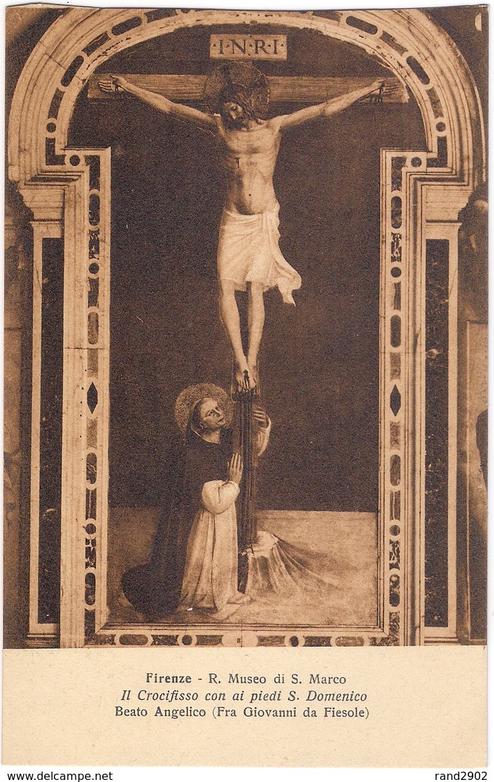 Firenze - Il Crocifisso Con Ai Piedi S.Domenico /P515/ - Malerei & Gemälde