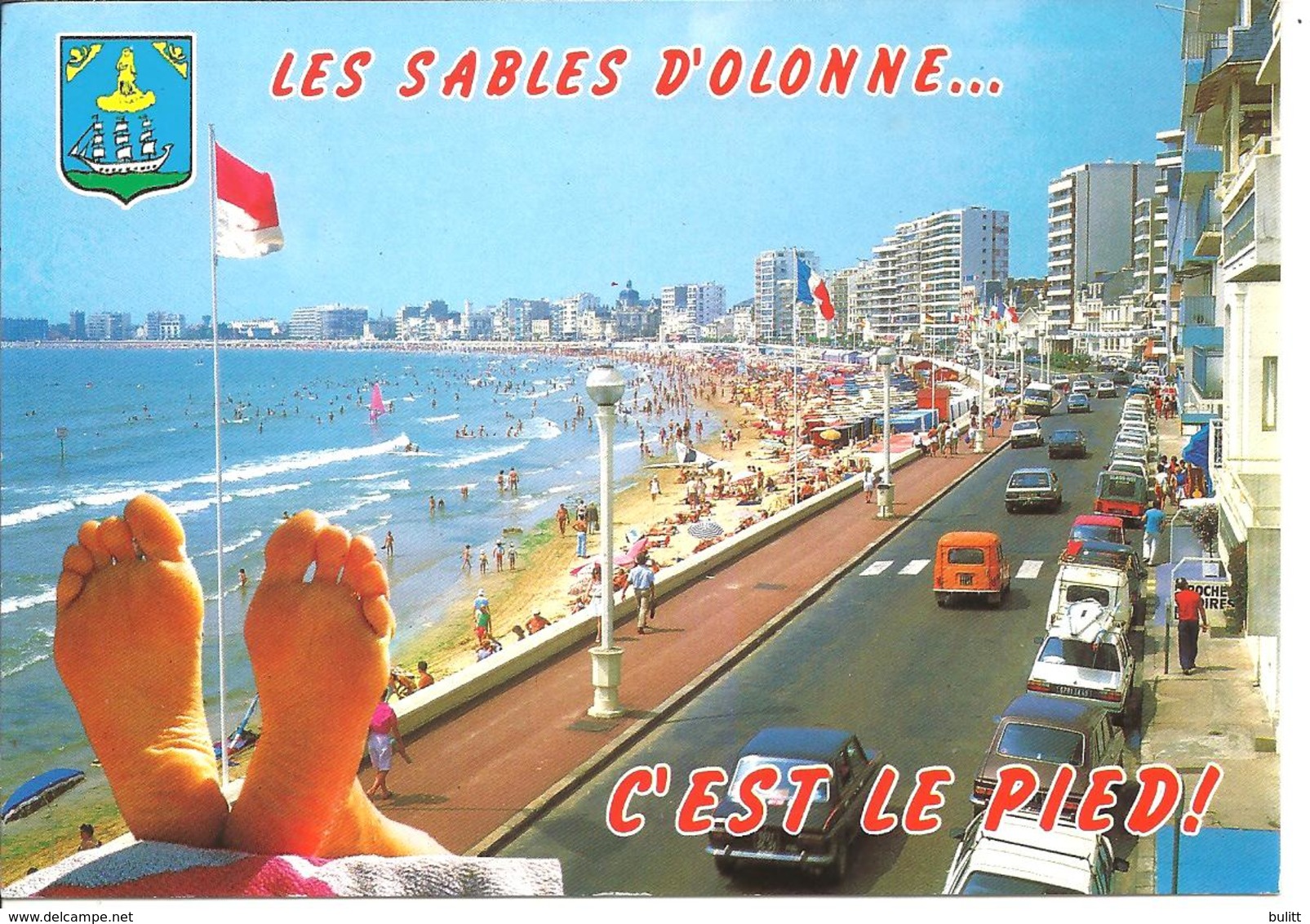SABLES D'OLONNE - C'est Le Pied ! - Voiture : Renault 4 L - R 20 Ou R 30 - Simca 1100 - Sables D'Olonne