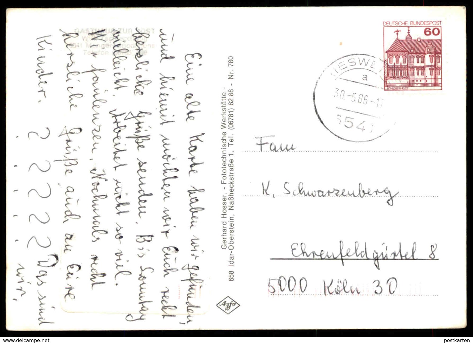 ÄLTERE POSTKARTE GRÜSSE AUS MENGERSCHIED GASTHAUS ZUR POST THEKE TOTAL HUNSRÜCK Simmern Postcard Cpa AK Ansichtskarte - Simmern