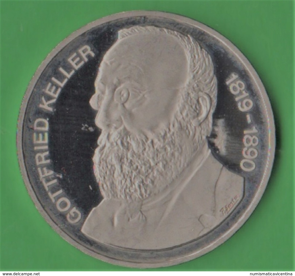 5 Francs 1990 Keller Svizzera Suisse Schweiz Switzerland - Other & Unclassified