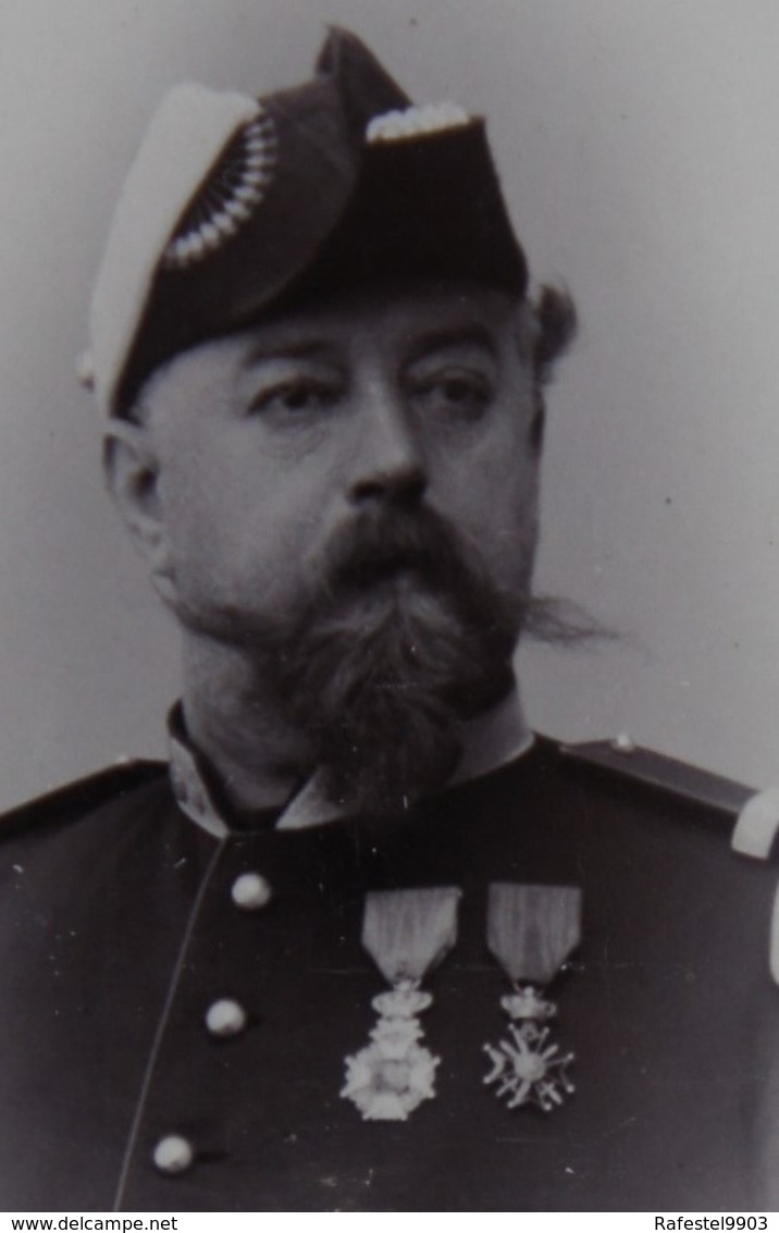 Photo CDV Officier Armée Belge Circa 1875 Belgische Leger Uniforme Médailles Décorations Armée Belge ABL Militaria - Anciennes (Av. 1900)