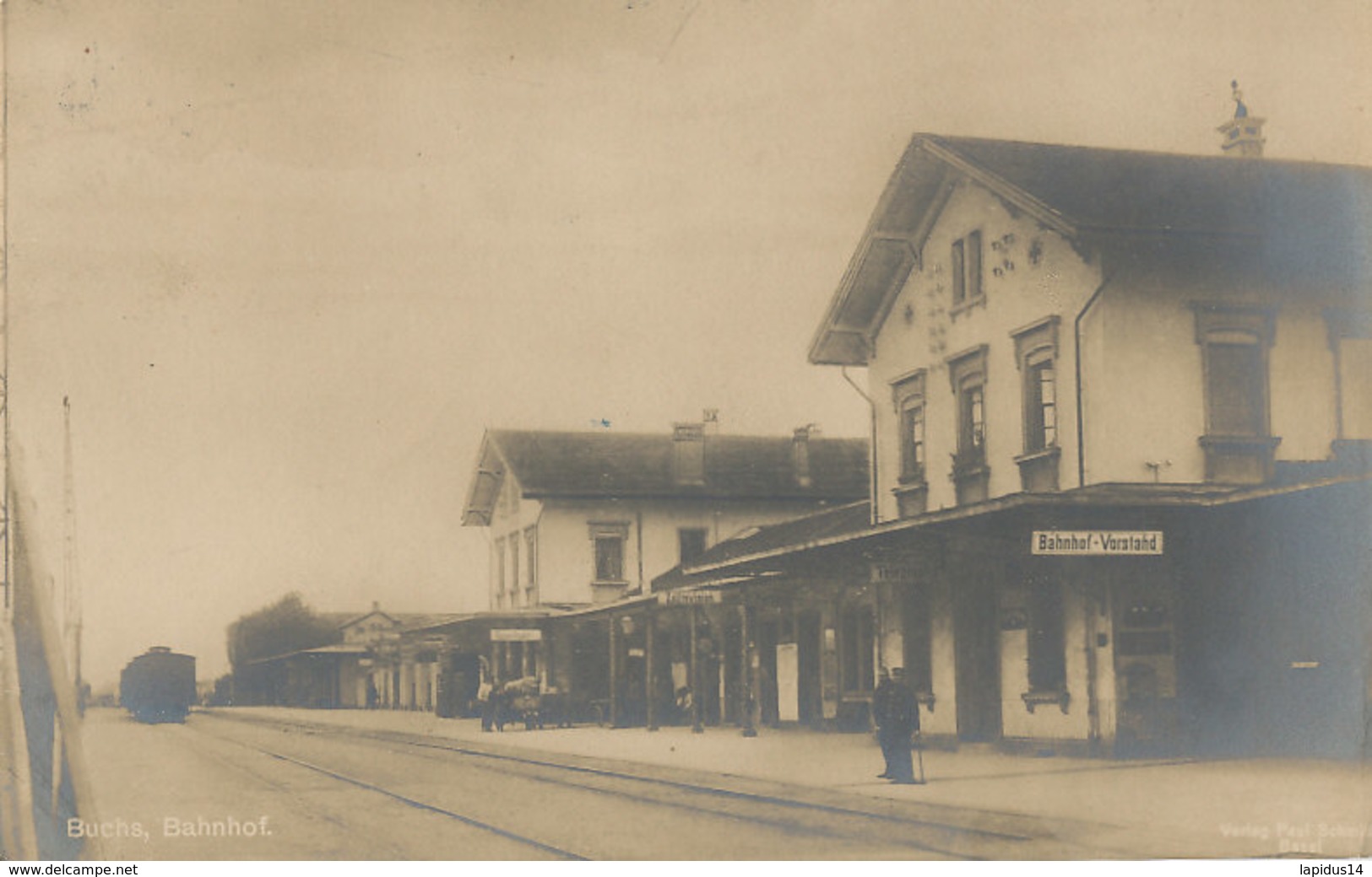 A P 698 -  C P A   SUISSE-  CARTE PHOTO  BAHNHOF VORSTAHD - Sonstige & Ohne Zuordnung