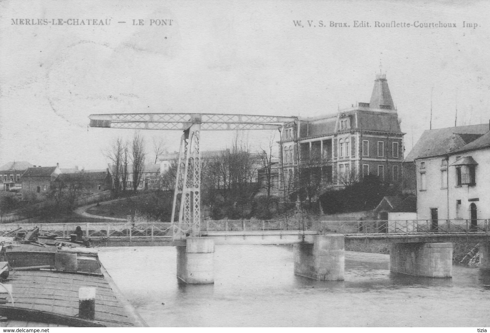 Merbes-Le-Château-Le Pont.   Scan - Merbes-le-Chateau