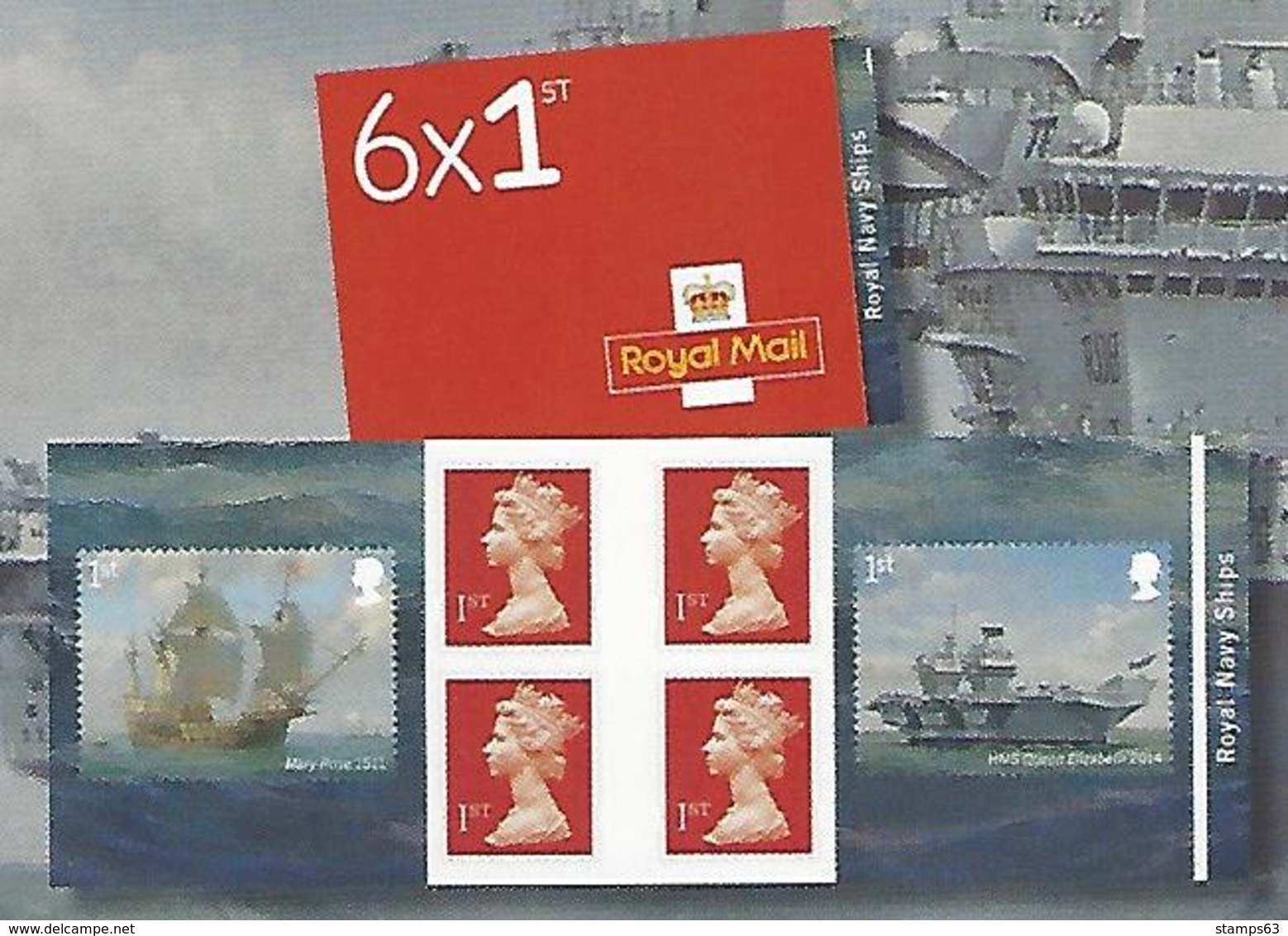 GREAT BRITAIN, WINDOW BOOKLET (RETAIL), 2019, PM 71, Royal Navy Ships - Booklets