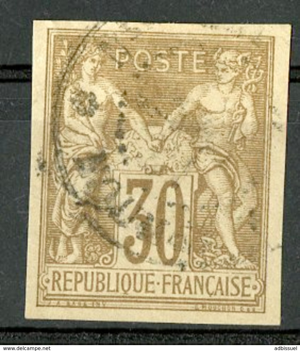 N°26 Cote 66 € COLONIES GENERALES 30ct Brun Type Sage. Oblitéré. TB - Sage