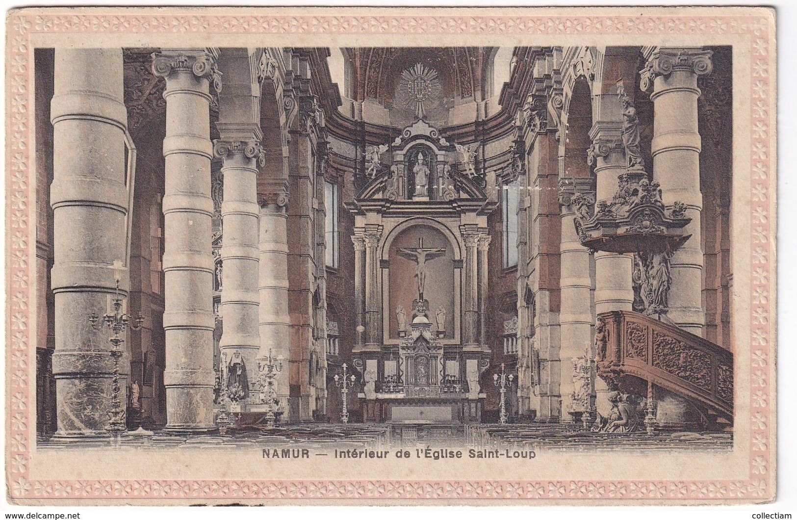 NAMUR (1910) - Intérieur De L'Eglise Saint-Loup - Namur