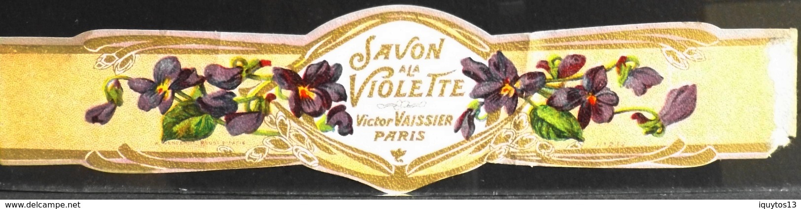 ETIQUETTE ANCIENNE - SAVON à La Violette - Victor VAISSIER - Paris - En Bon Etat - Etiquettes