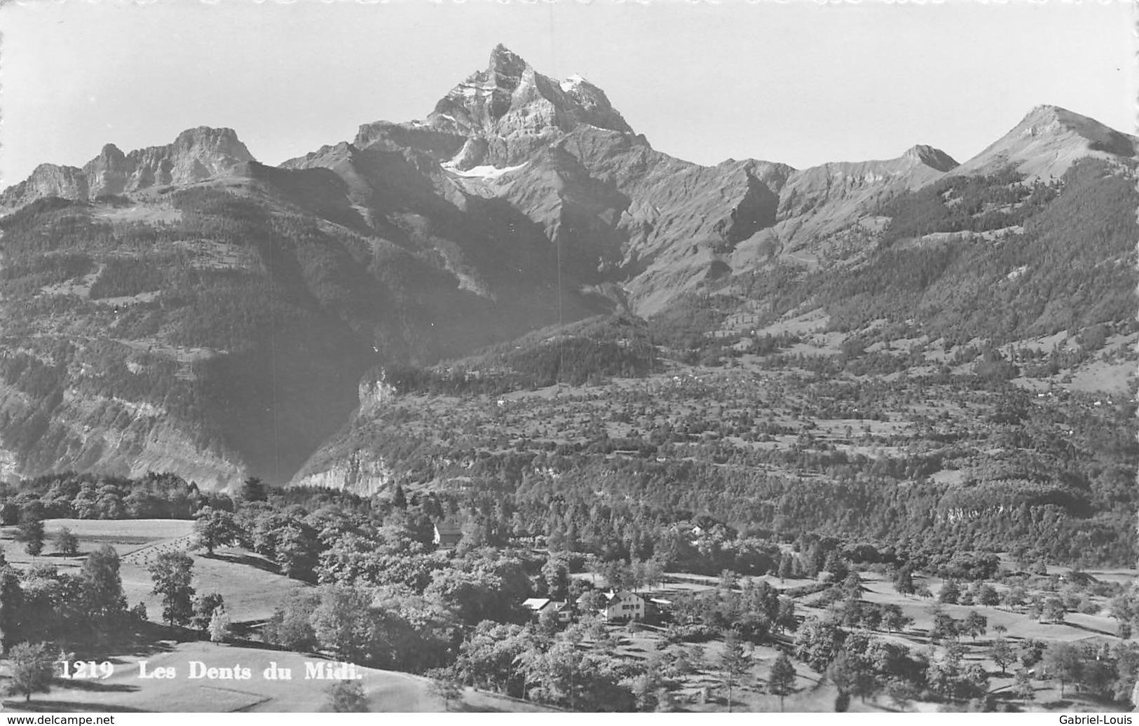 Les Dents Du Midi Depuis Le Chablais Vérossaz ? Lavey. - Vérossaz