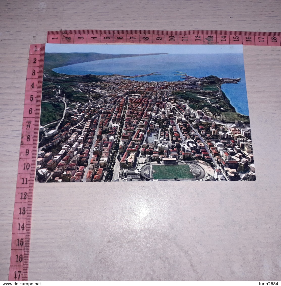 C-81494 ANCONA PANORAMA DALL'AEREO STADIO DEL CALCIO - Ancona