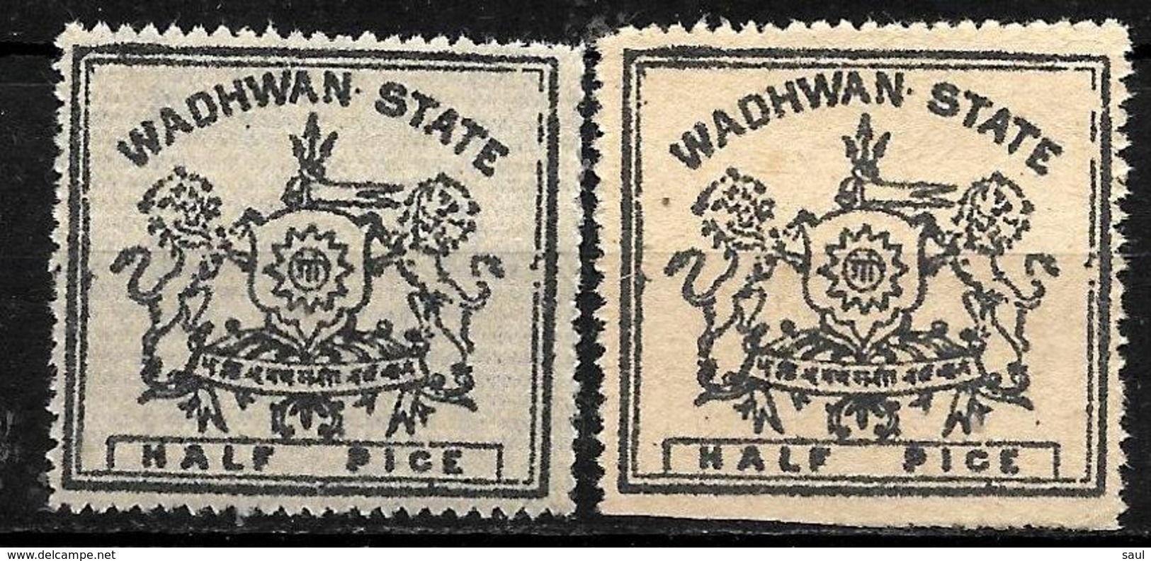 651 - INDIA - WADHWAN STATE - 1886-92 - MIXED PAPER - ASSUMED FORGERIES, FALSES, FALSCHEN, FAKES, FALSOS - Collections (without Album)