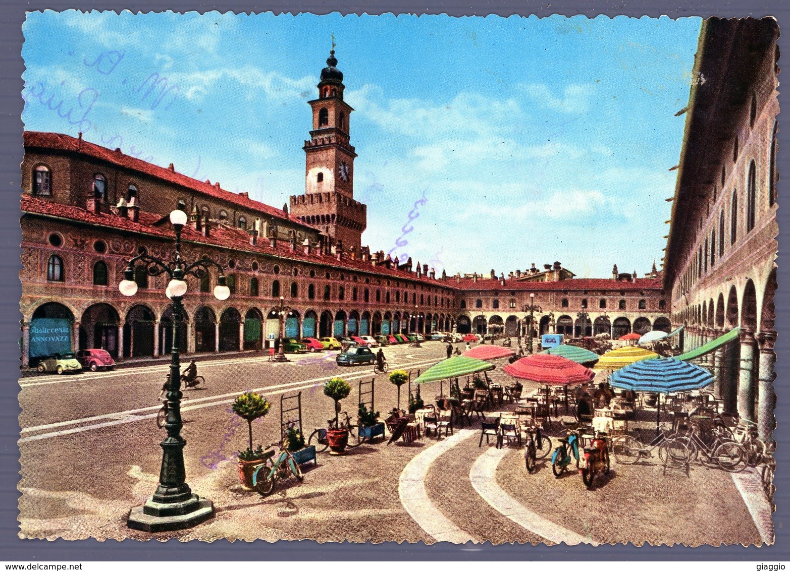 °°° Cartolina - Vigevano Piazza Ducale Viaggiata °°° - Vigevano