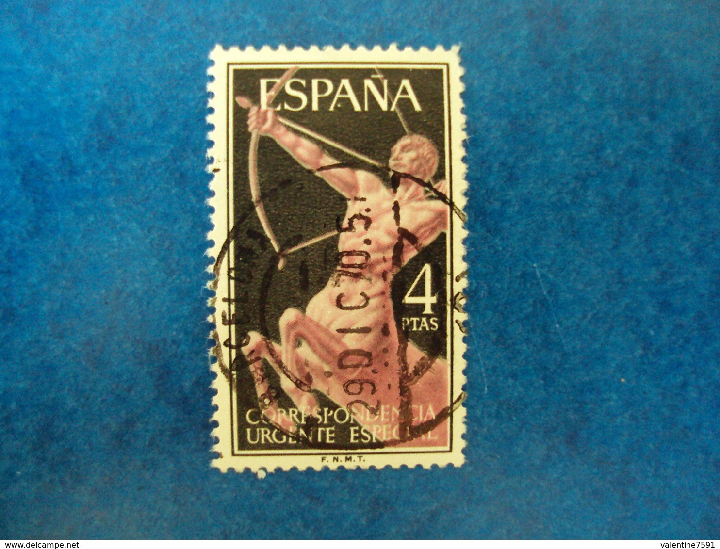 ESPAGNE:  Timbre EXPRES N°  33  -oblitéré   " 4 PTAS "  Net        0.50    Photo     2 - Exprès