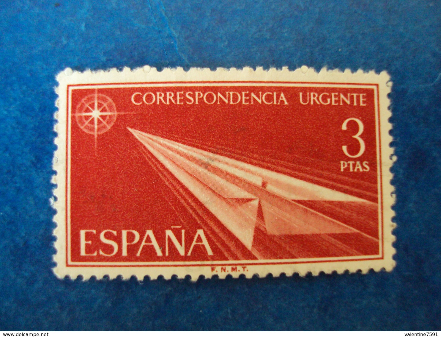 ESPAGNE:  Timbre EXPRES N°  32  -neuf   " 3 PTAS  Rouge"  Net        0.50 - Exprès