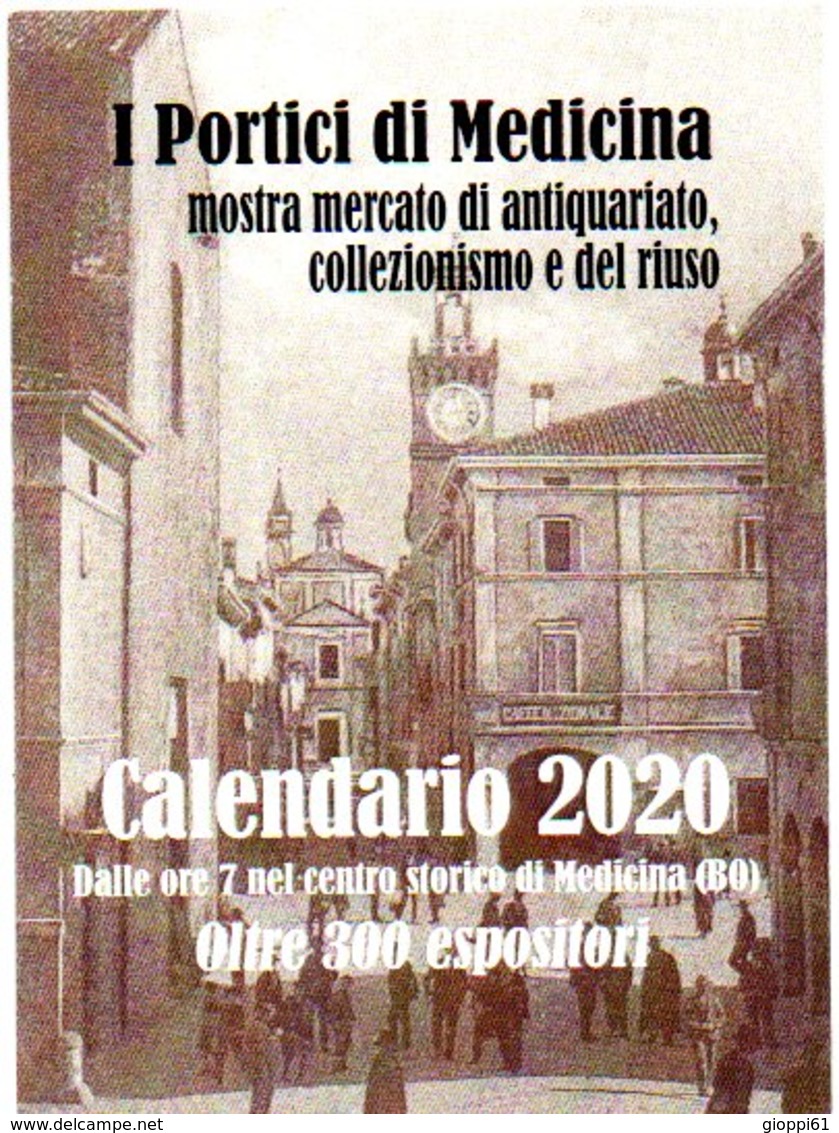 Calendario Cartonato Tascabile 2020 Mostra Mercato Antiquariato (fronte E Retro) - Petit Format : ...-1900