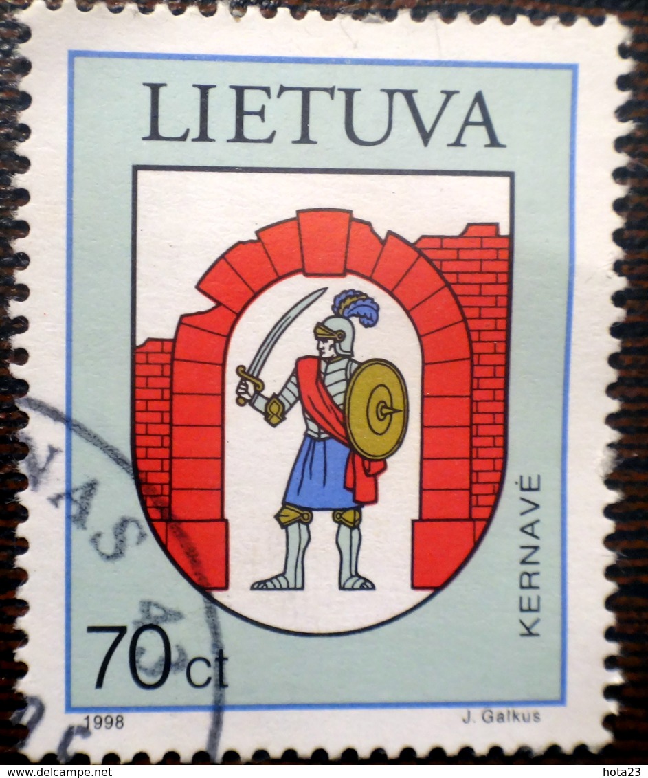 LITHUANIA , Lietuva 1998  Town Arms LOGO KERNAVE  Used (0) - Lithuania