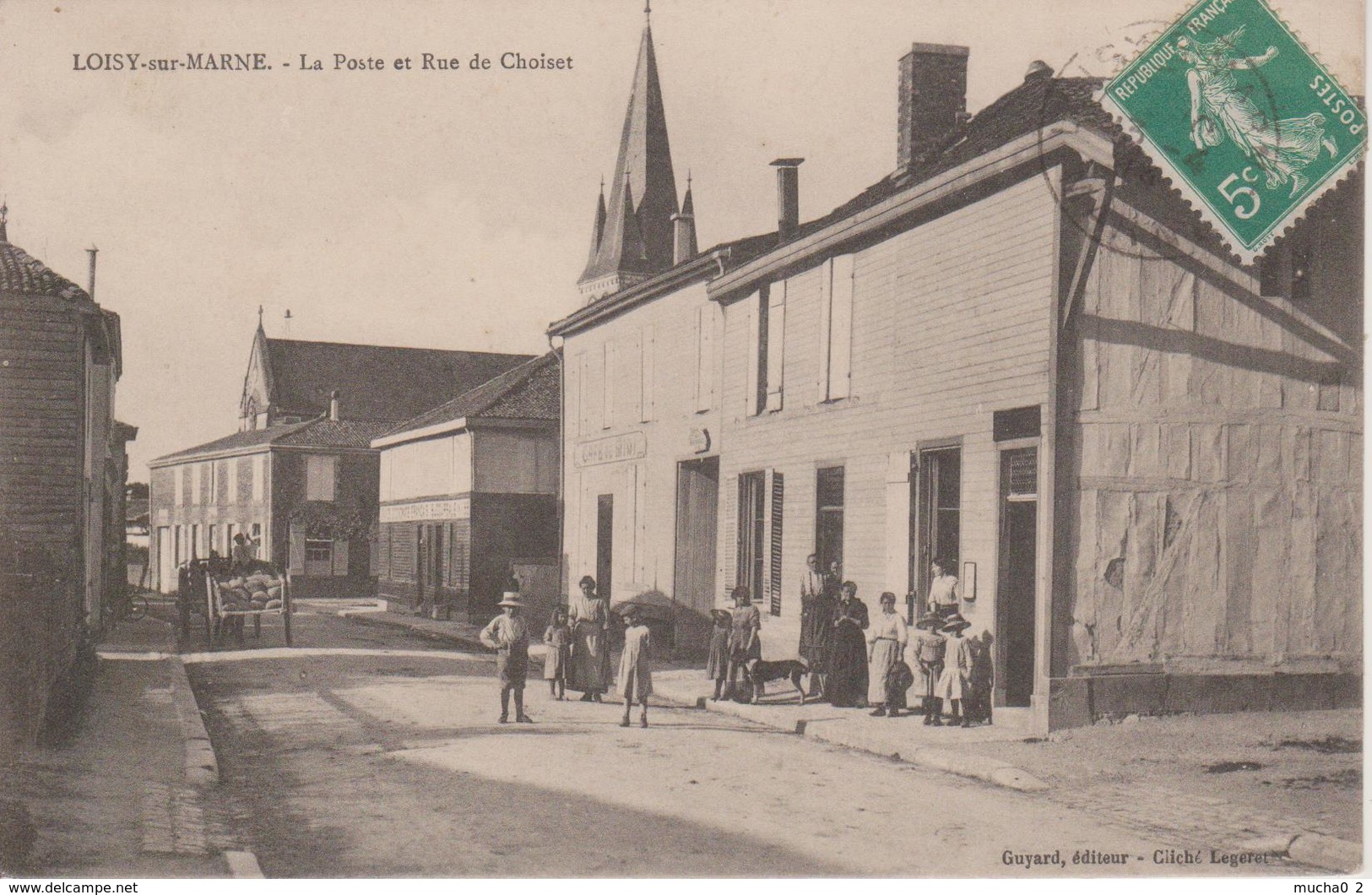 51 - LOISY SUR MARNE - LA POSTE ET RUE DE CHOISET - Other & Unclassified