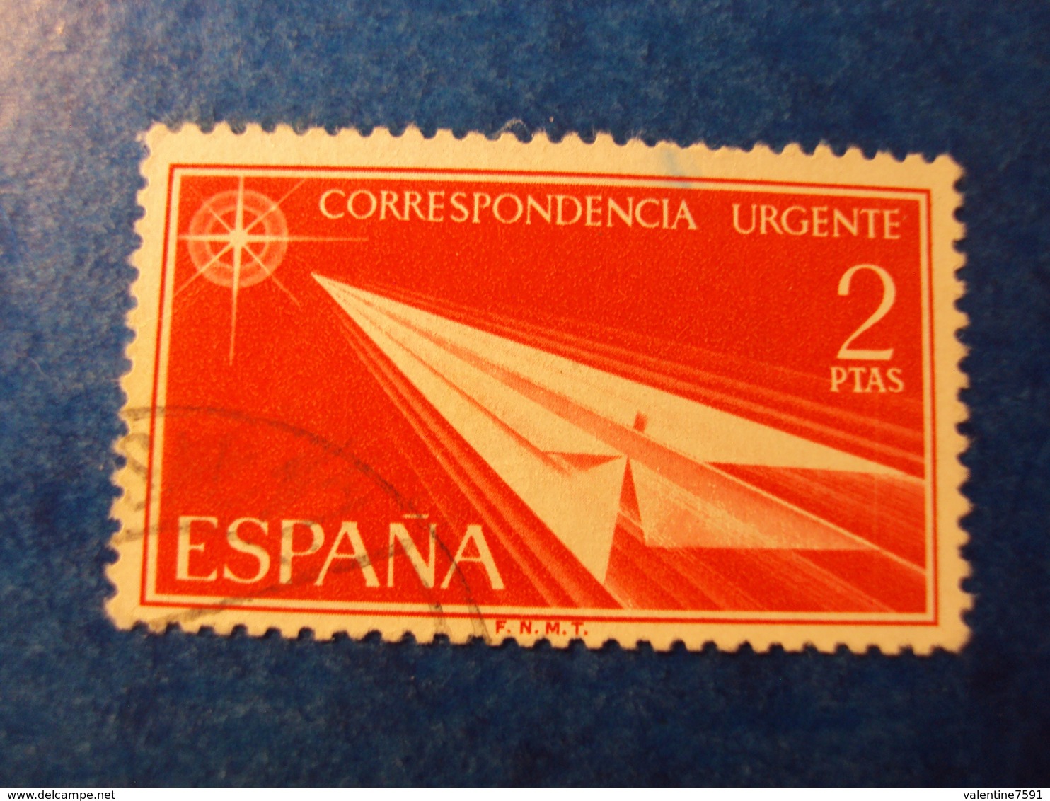 ESPAGNE:  Timbre EXPRES N°  31  -oblitéré   " 2 PTAS  Rouge"  Net        0.50 - Correo Urgente