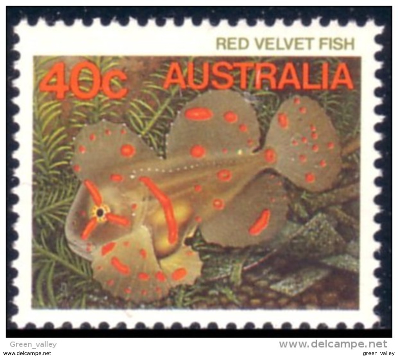 151 Australia Red Velvet MNH ** Neuf SC (AUS-273) - Fishes