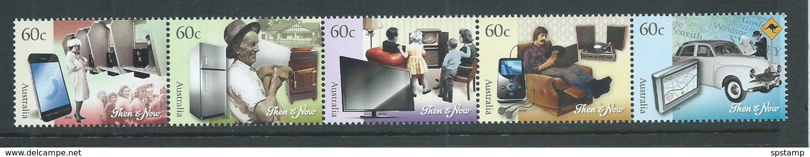 Australia 2012 Technology Changes Strip Of 5 MNH - Mint Stamps