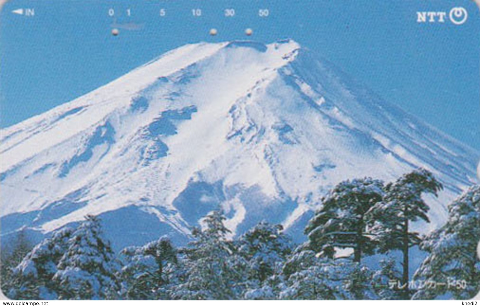 Télécarte Japon / NTT 251-382 B 1 - Paysage Montagne MONT FUJI & Forêt TBE - Mountain Landscape Japan Phonecard - 423 - Bergen