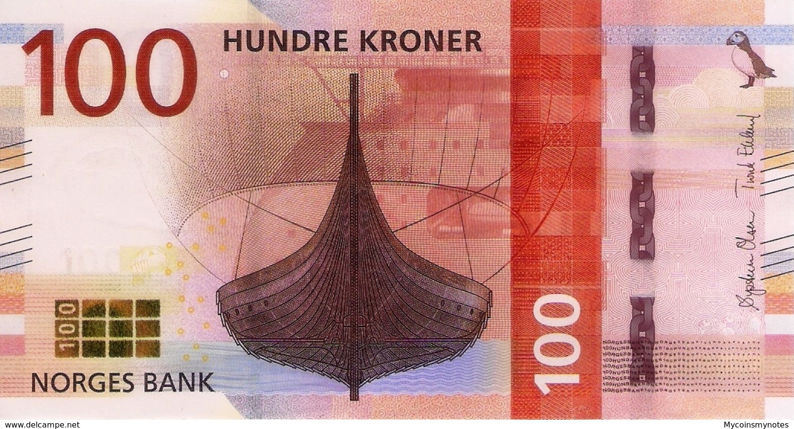 NORWAY, 100 KRONER, 2016, P54, UNC - Norvège