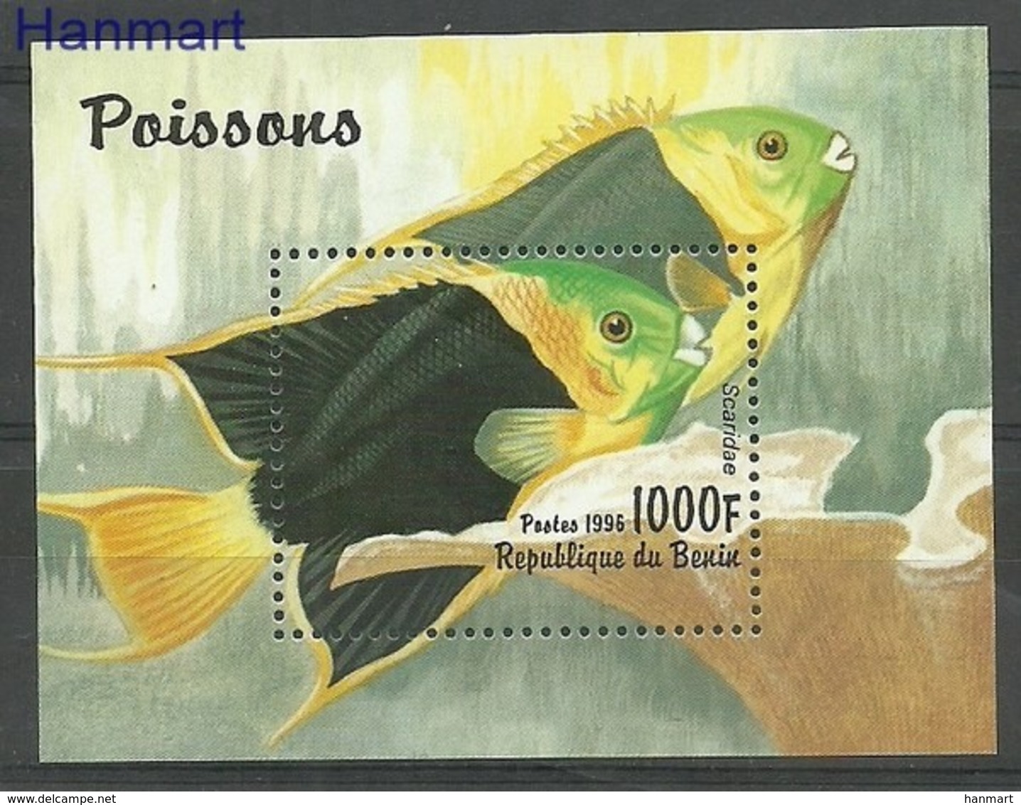 Benin 1996 Mi Bl 23 MNH ( ZS5 BNNbl23dav37A ) - Fishes