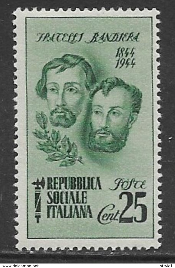 Italy ISR Scott # 32 MNH Bandiera Brothers,1944 - Mint/hinged