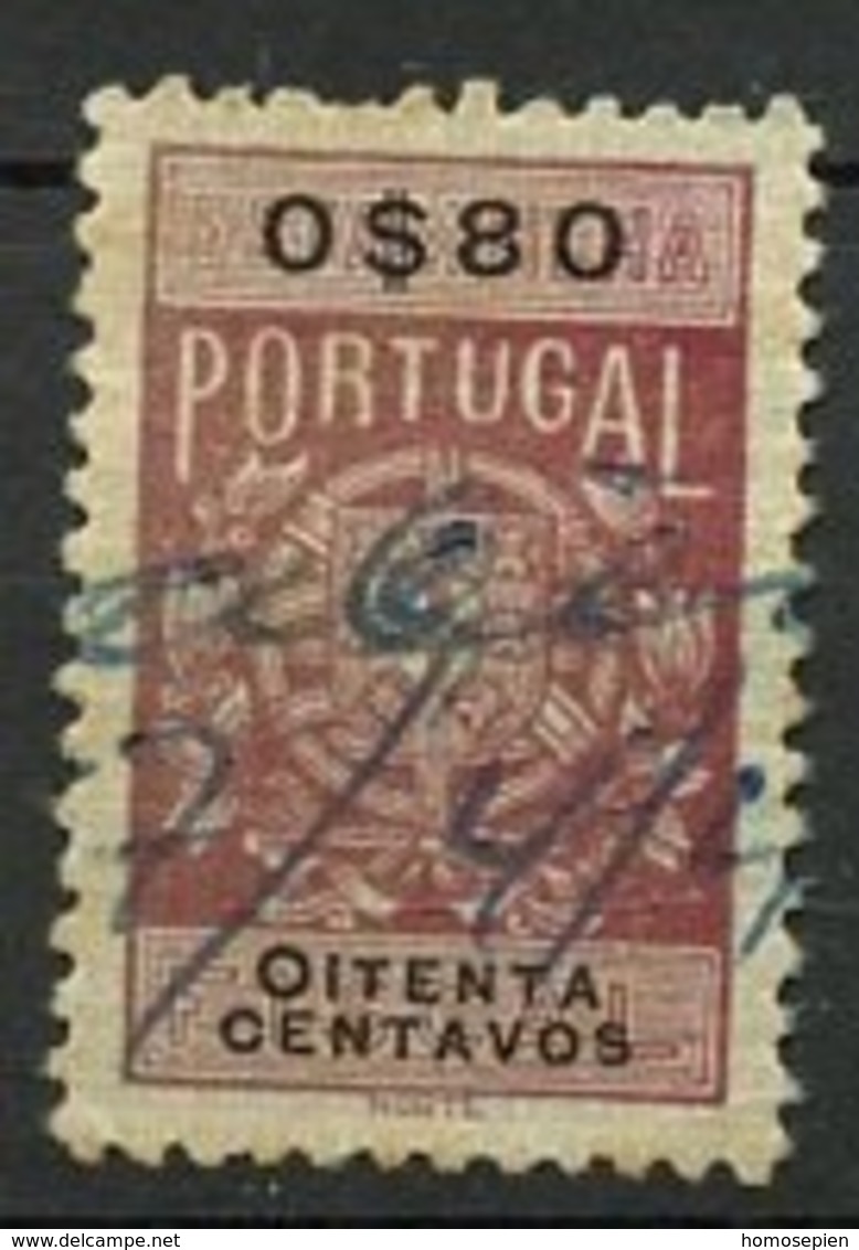 Portugal Fiscal 1878  Y&T N°TF(1) - Michel N°SM(?) (o) - 80csrevenu Blason - Usati