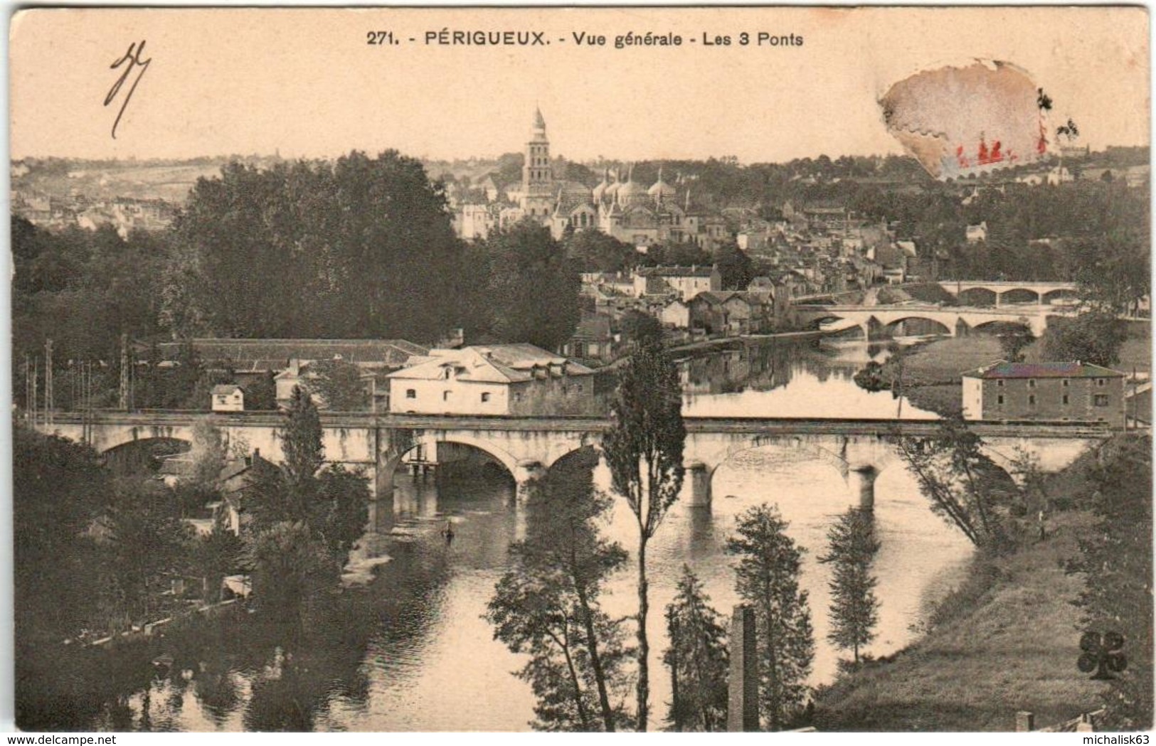 51bz 514 CPA - PERIGUEUX - VUE GENERALE - Périgueux