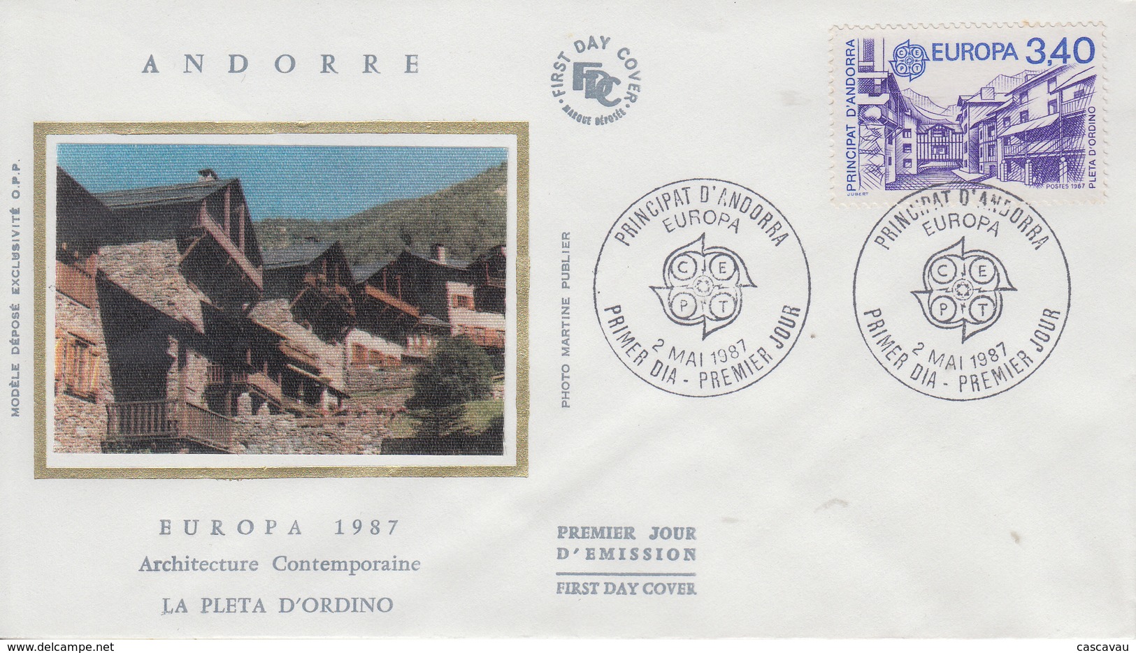 Enveloppe  FDC  1er  Jour   ANDORRE   EUROPA    1987 - 1987