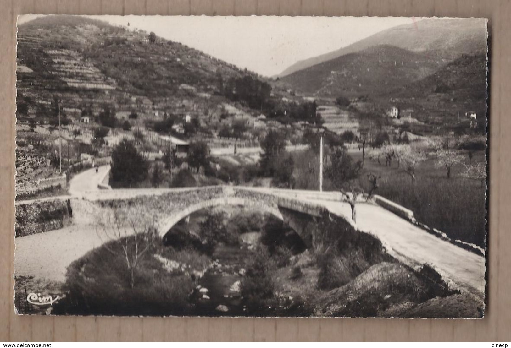 CPSM 30 - SUMENE - Sumène- Vallée Du Rocodier - Dans Le Fond , La Plage - TB PLAN Pont + Vue Maisons à Flanc De Colline - Sumène